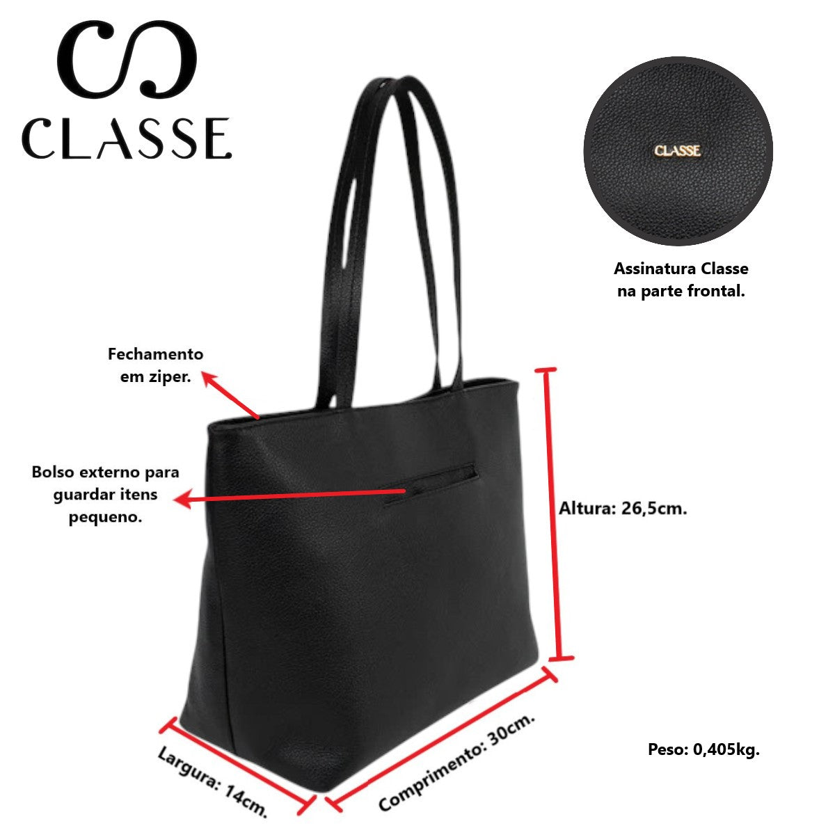 Bolsa Shopping Bag Couro Bárbara