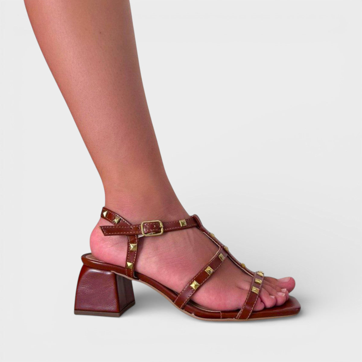 Sandália salto bloco baixo Lima Shoes