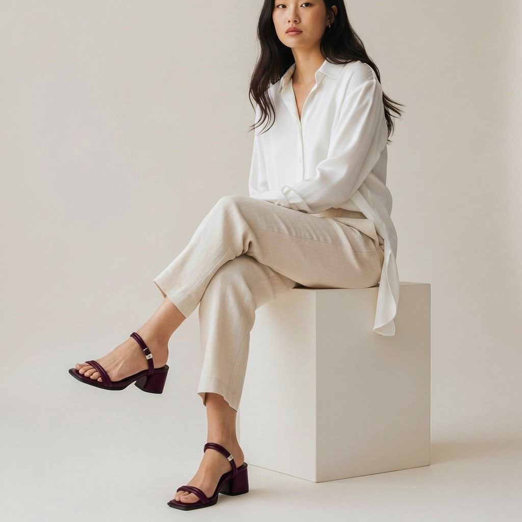 Sandália salto bloco Lima Shoes