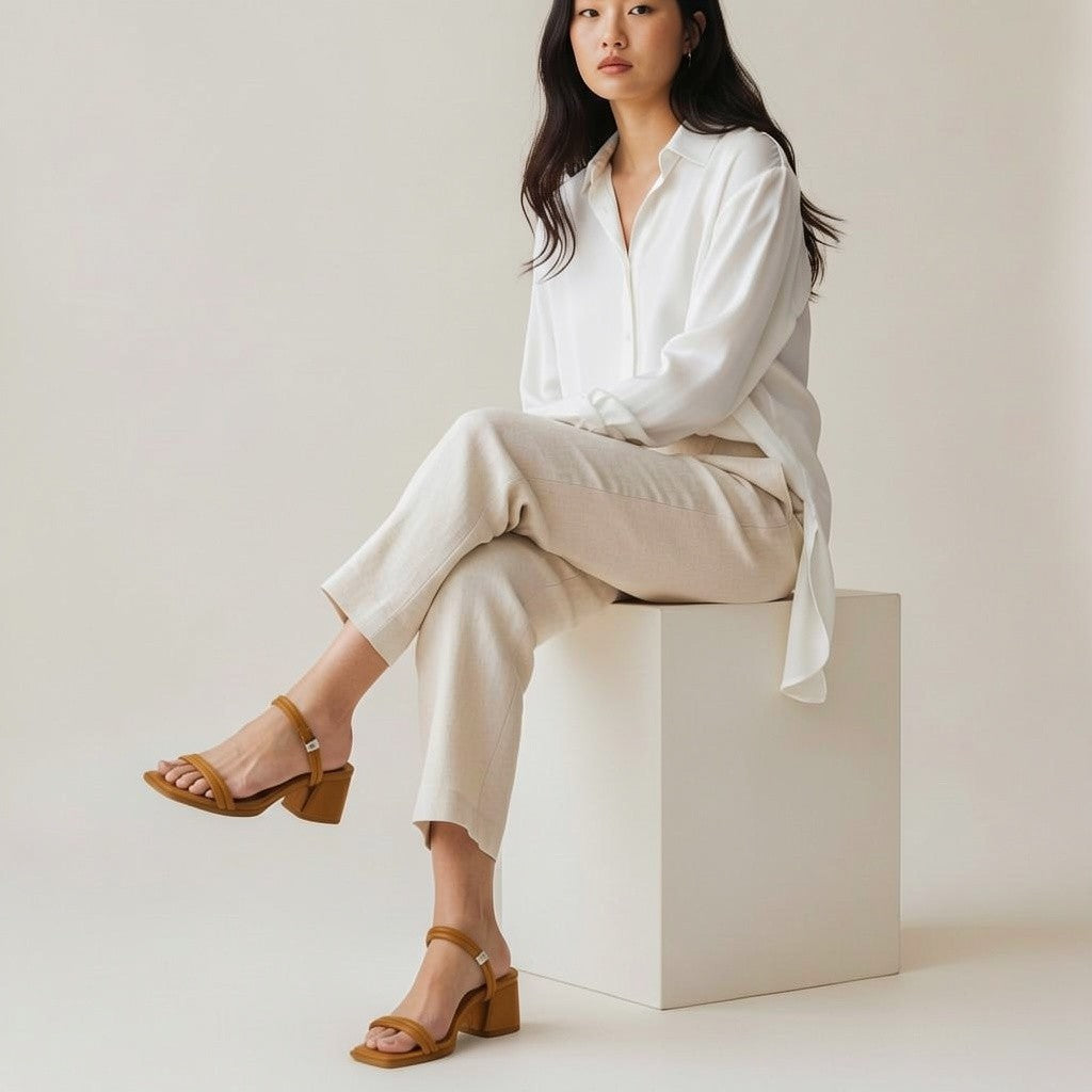 Sandália salto bloco Lima Shoes