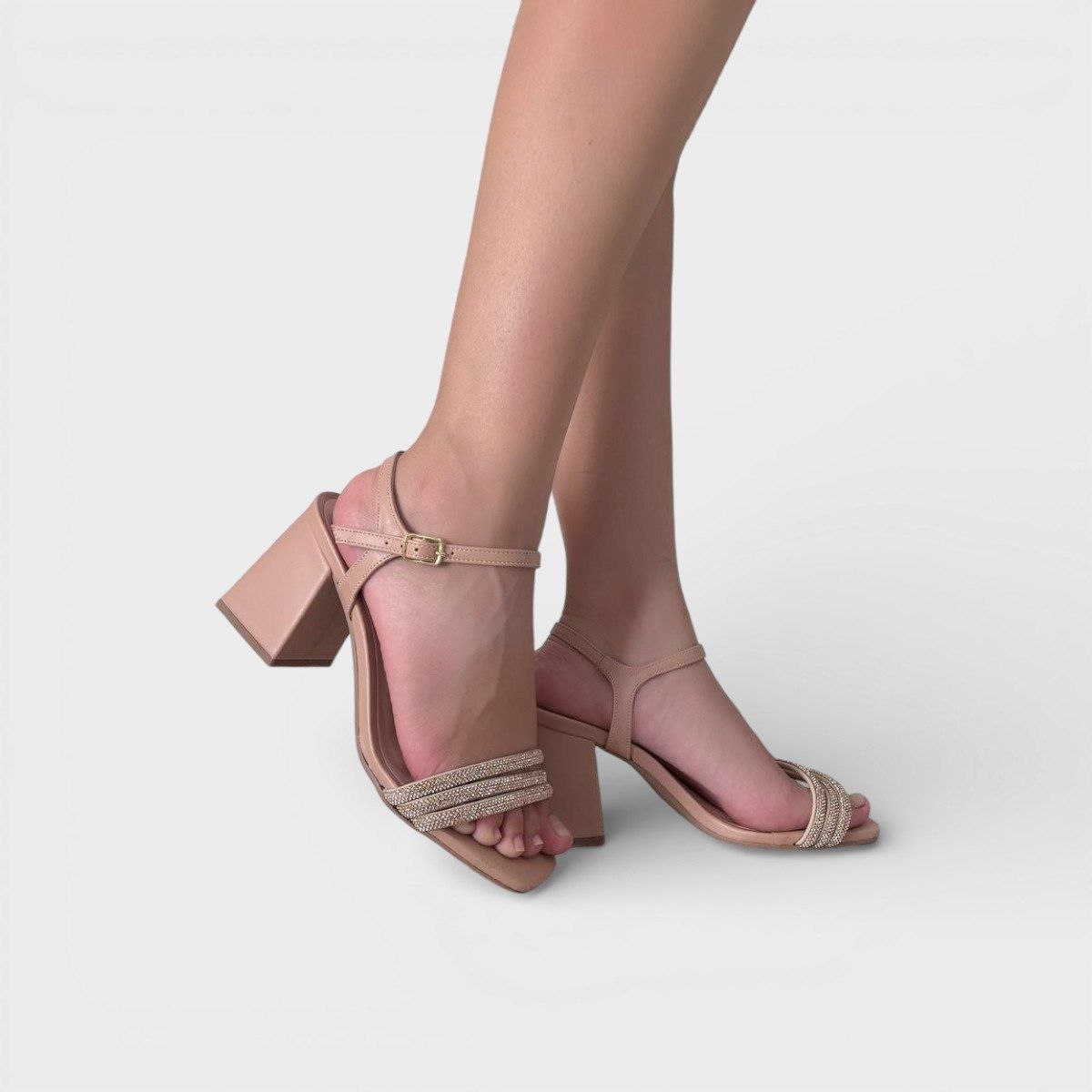 Sandália salto bloco Lima Shoes