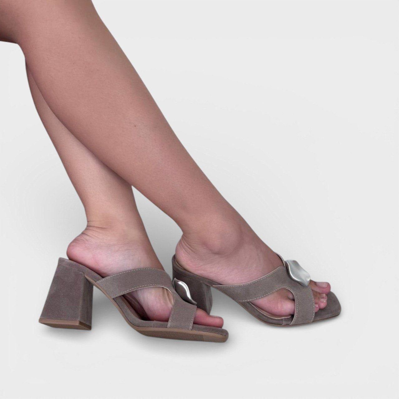 Tamanco salto bloco baixo Lima Shoes