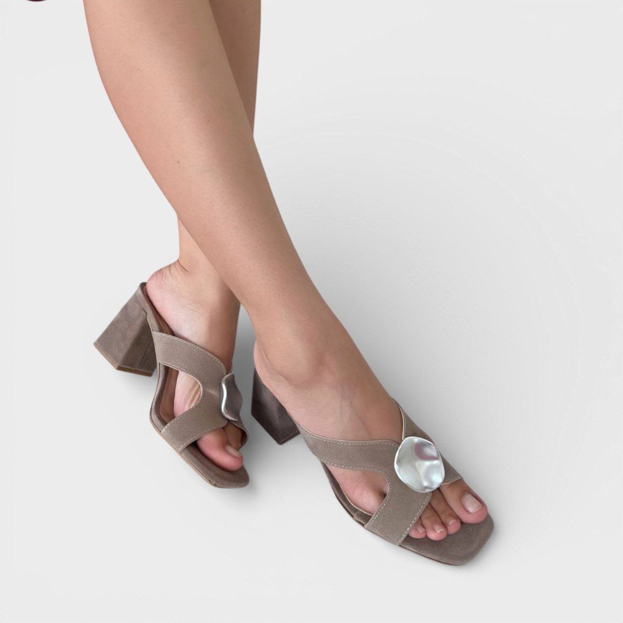 Tamanco salto bloco baixo Lima Shoes