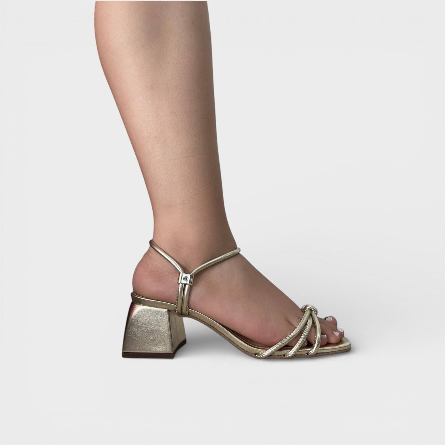 Sandália salto bloco baixo Lima Shoes