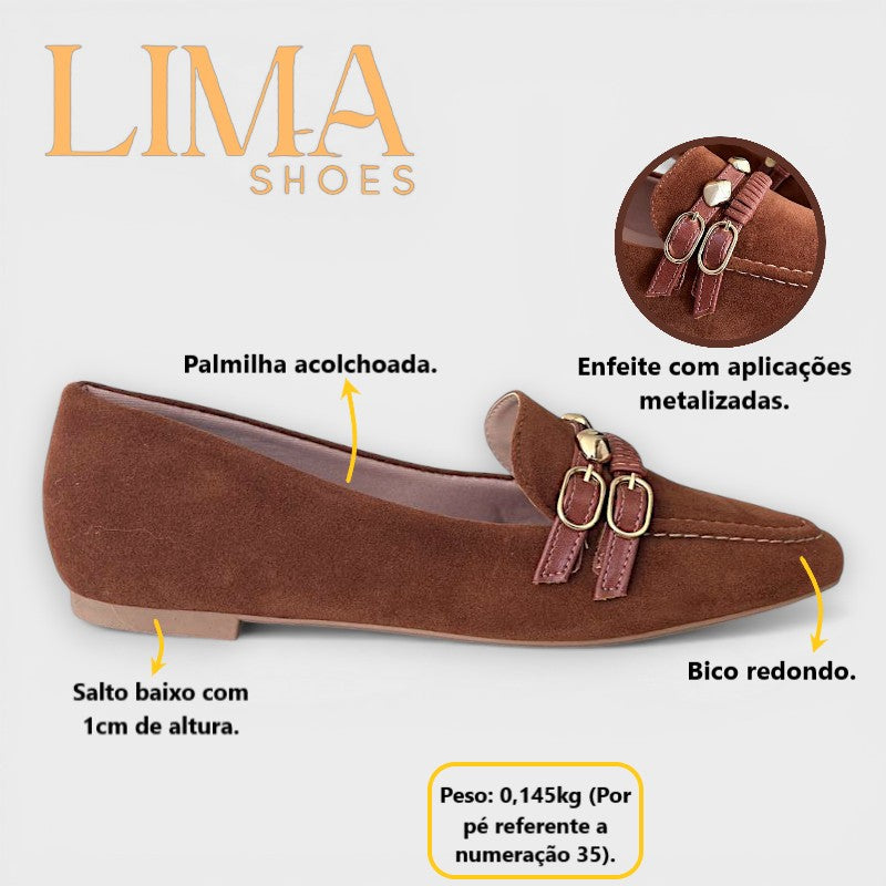 Mocassim camurça Lima Shoes