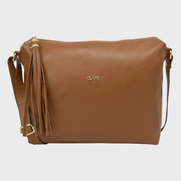 Bolsa Crossbody de Couro Liso ref. 1751