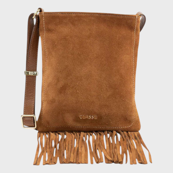 Camurça Bolsa de Couro Crossbody Lolla Ref.3446