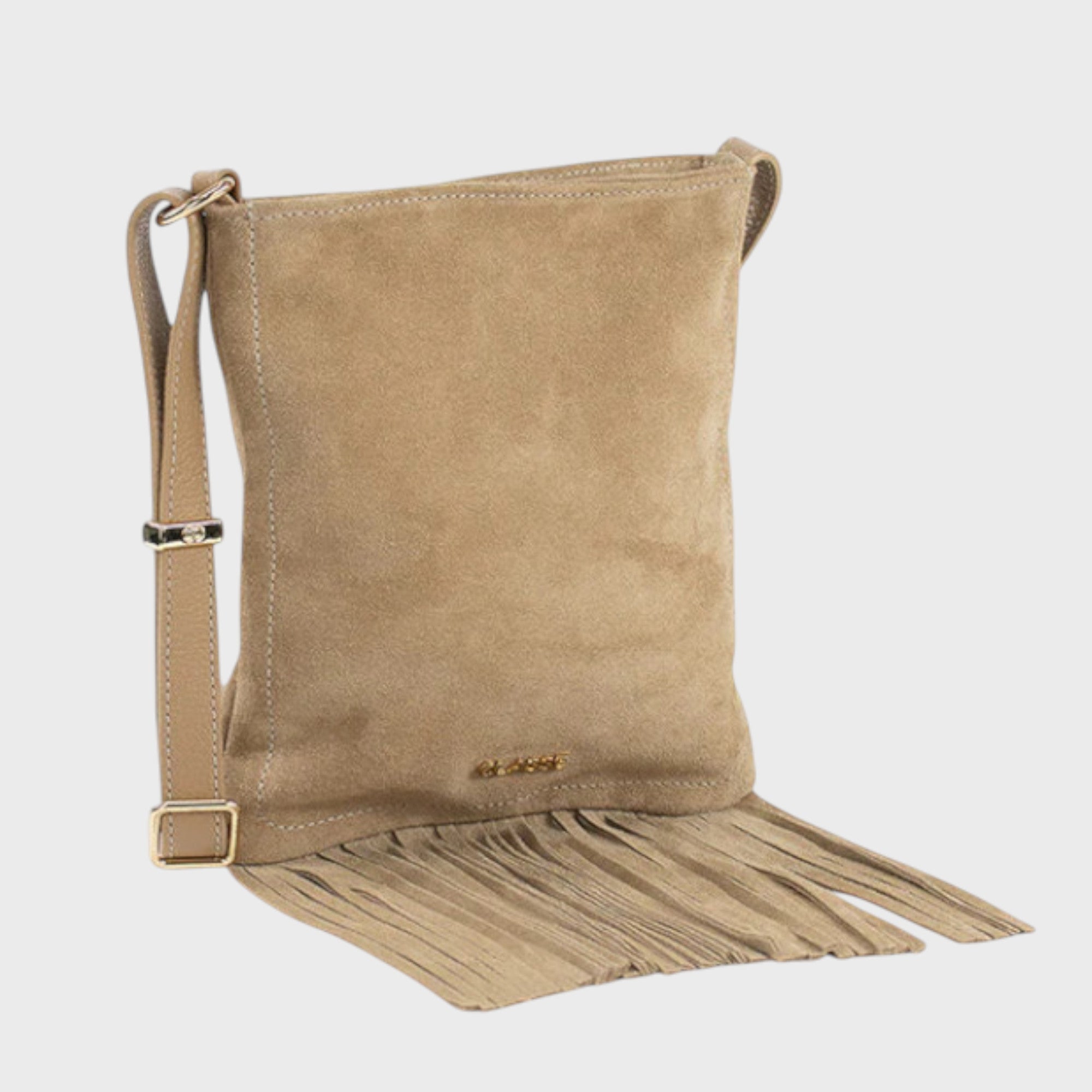 Camurça Bolsa de Couro Crossbody Lolla Ref.3446