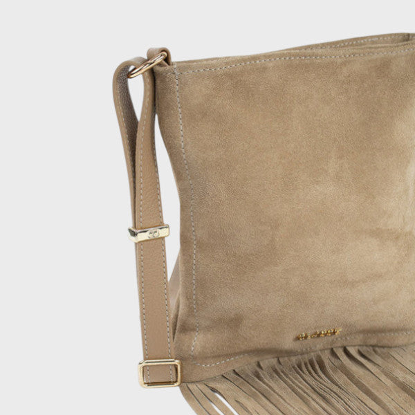 Camurça Bolsa de Couro Crossbody Lolla Ref.3446