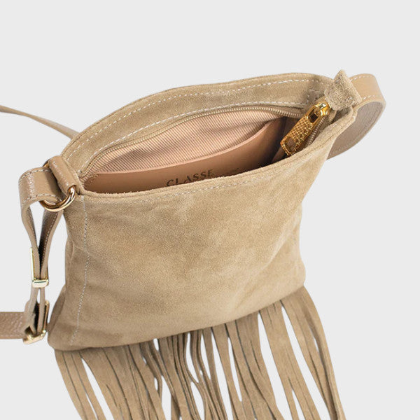 Camurça Bolsa de Couro Crossbody Lolla Ref.3446