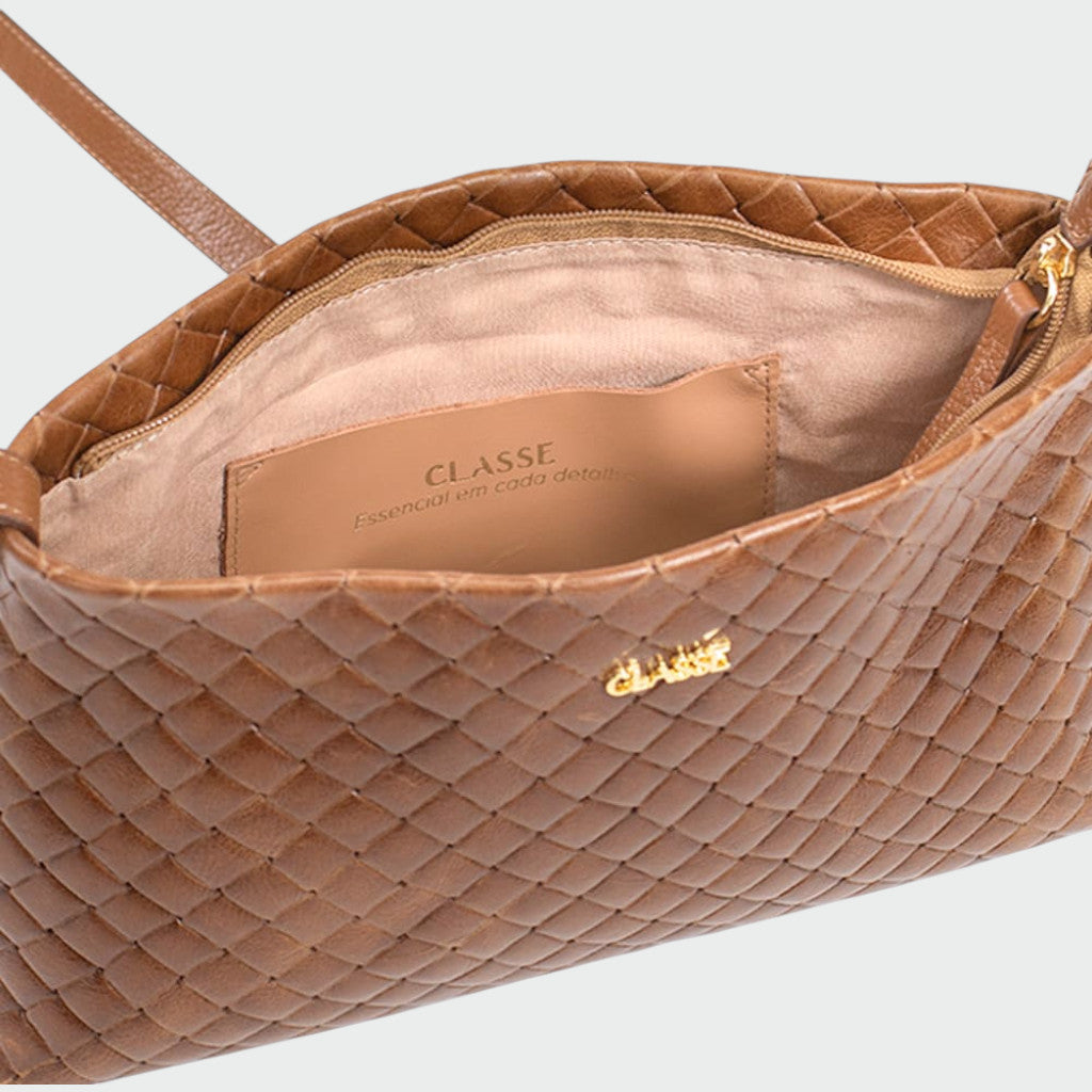 Bolsa Classe Couro Crossbody ref.3436