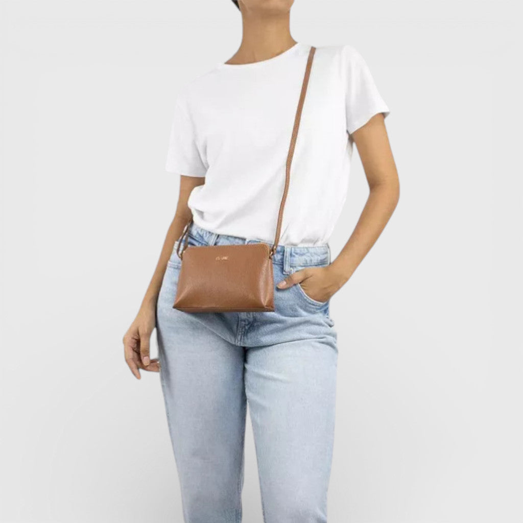 Bolsa Crossbody de Couro Bowling ref.2136-2