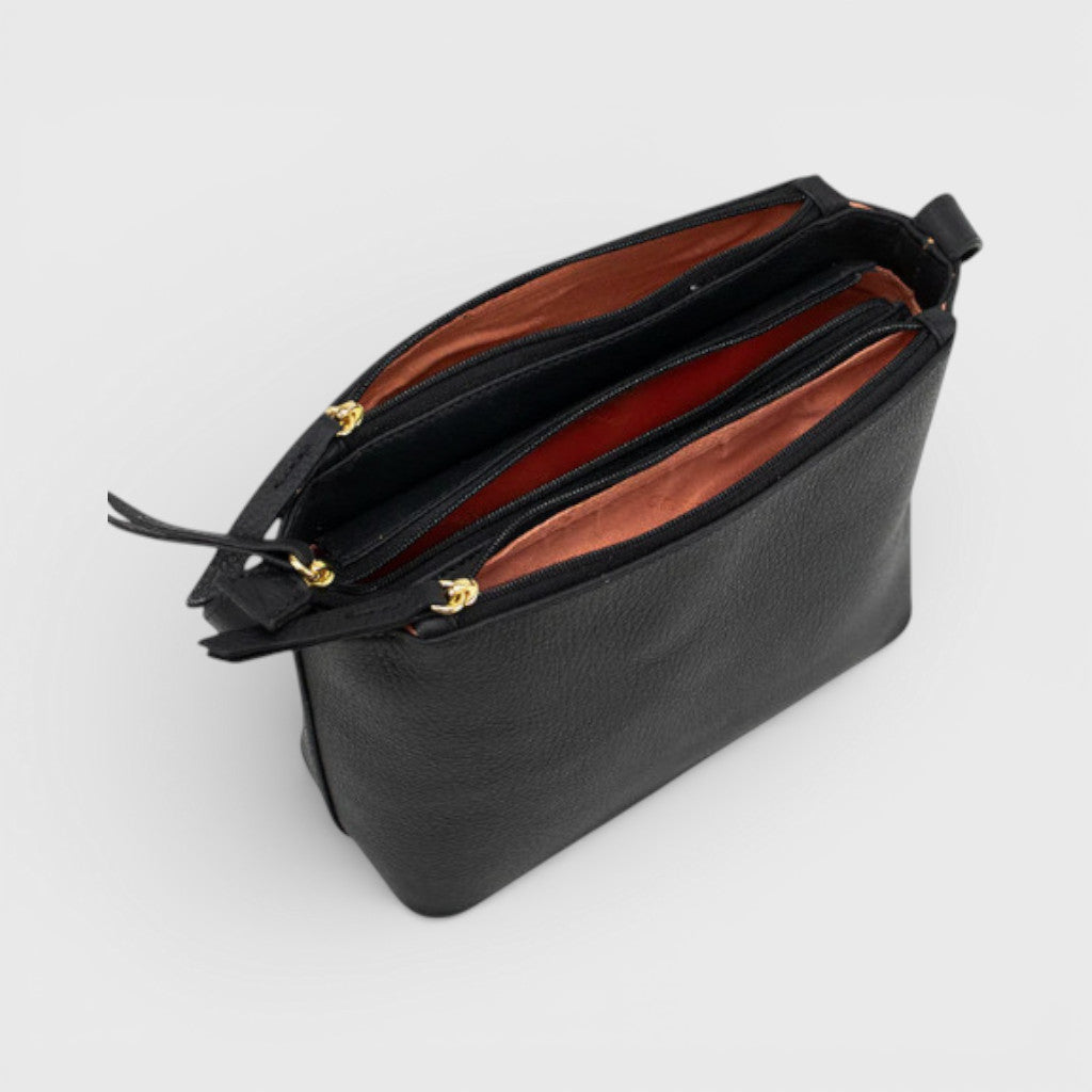 Bolsa Crossbody Marrom de Couro Tati ref.2633