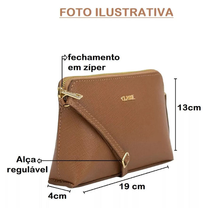 Bolsa Crossbody de Couro Bowling
