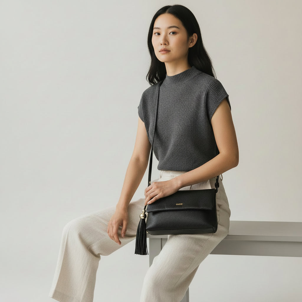 Bolsa de Couro Tiracolo Fendi Ref. 3434